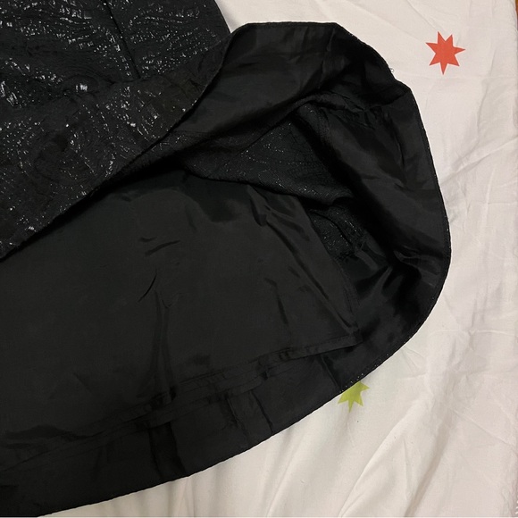 BANANA REPUBLIC Double Lined Floral Shiny Midi Skirt - Picture 4 of 4